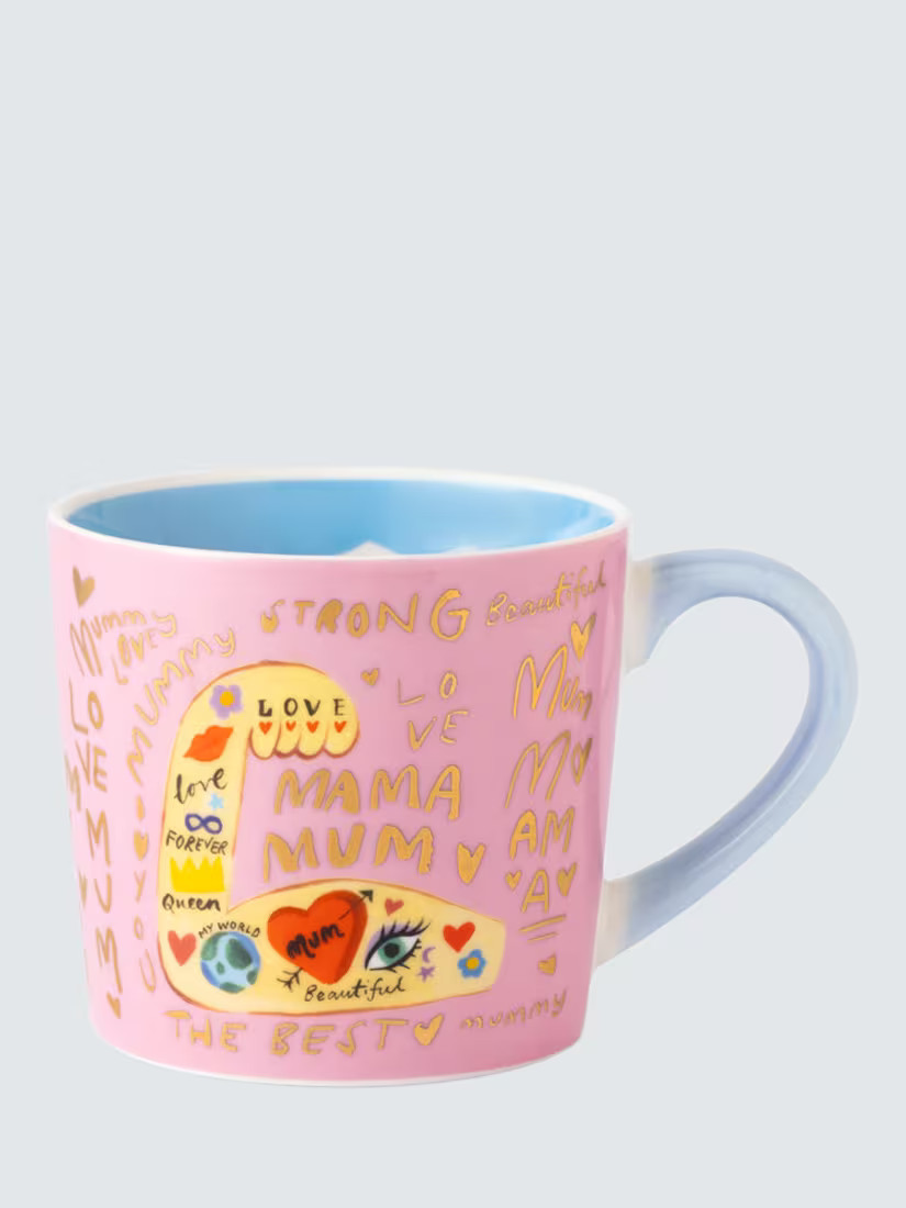 Eleanor Bowmer'Strong Mum' New Bone China Mug, 300ml | John Lewis (UK)