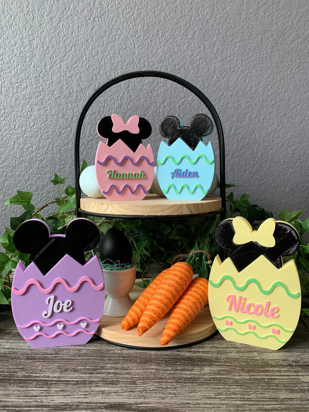 Personalized Mickey and Minnie Easter Eggs Easter Decoration Disney Inspired - Etsy | Etsy (US)