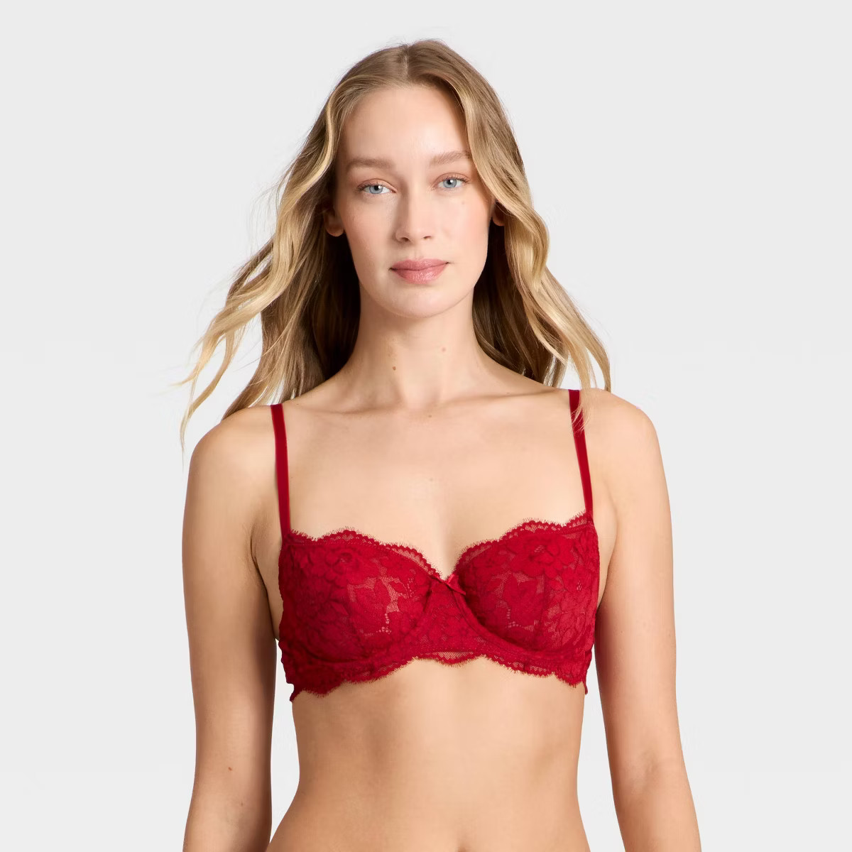 Women's Lace Unlined Straight Neck Balconette Bra - Auden™ | Target