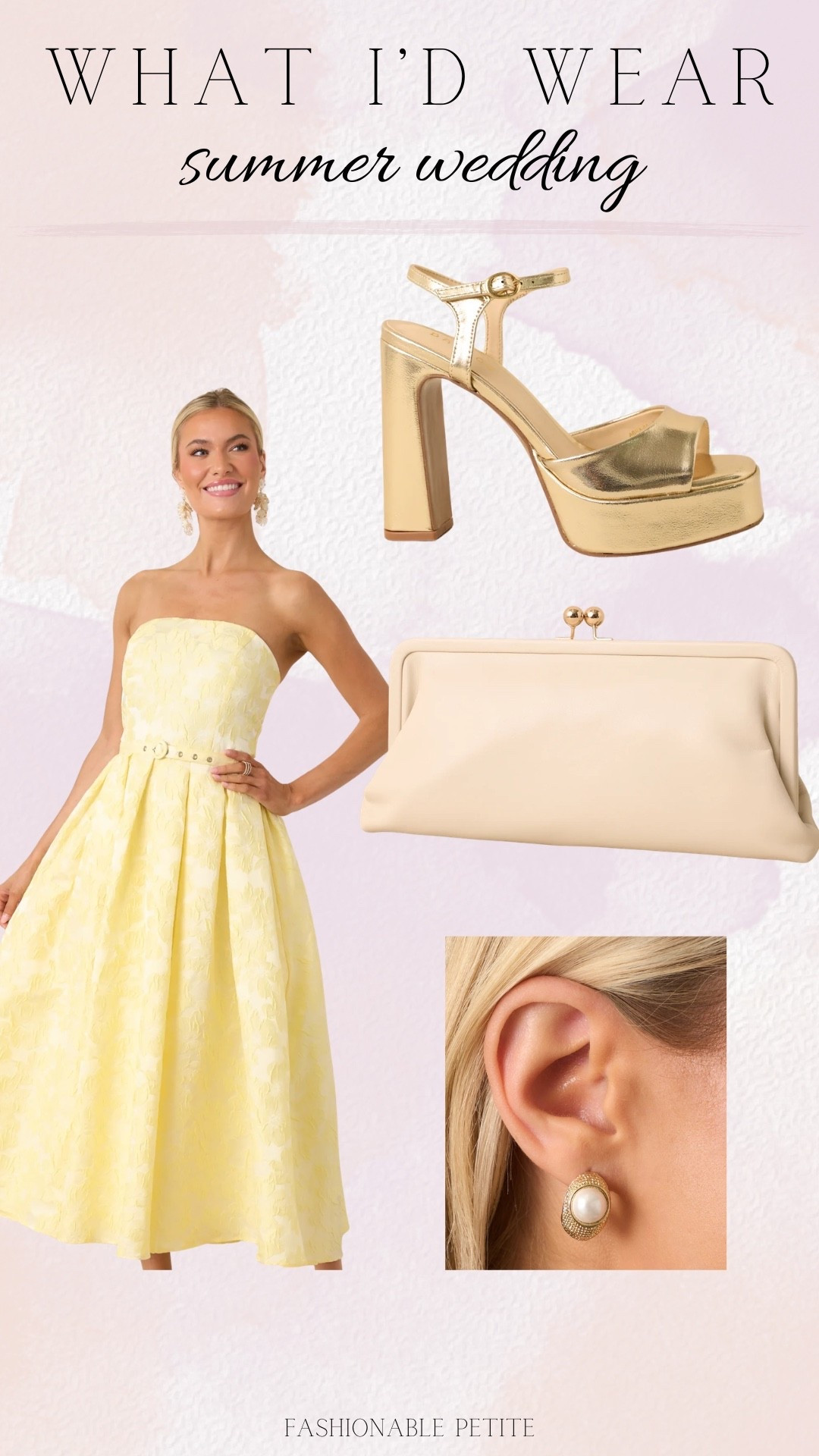 Love this bright yellow for a summer wedding! @Red Dress 

Wedding guest, wedding outfit, summer wedding 

#LTKWedding