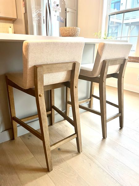 Just got the Nathan James island stools in!  I am loving the wood tone. They were definitely worth the wait.  ✨ 

#LTKfamily #LTKhome #LTKSeasonal