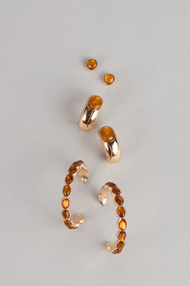 Finishing Touch Three-Pack Earring Set | Windsor Stores