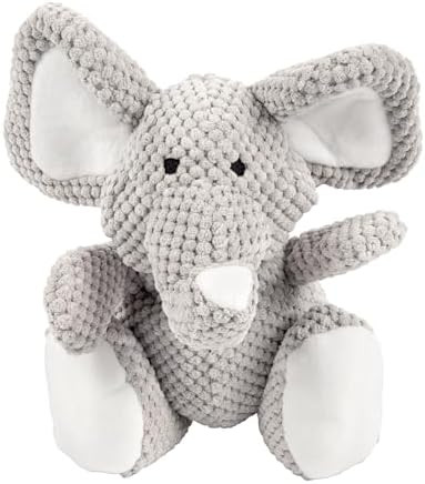 goDog Checkers Elephant Tough Plush Toy with Chew Guard Technology, Durable Checkered Fabric & Sq... | Amazon (US)