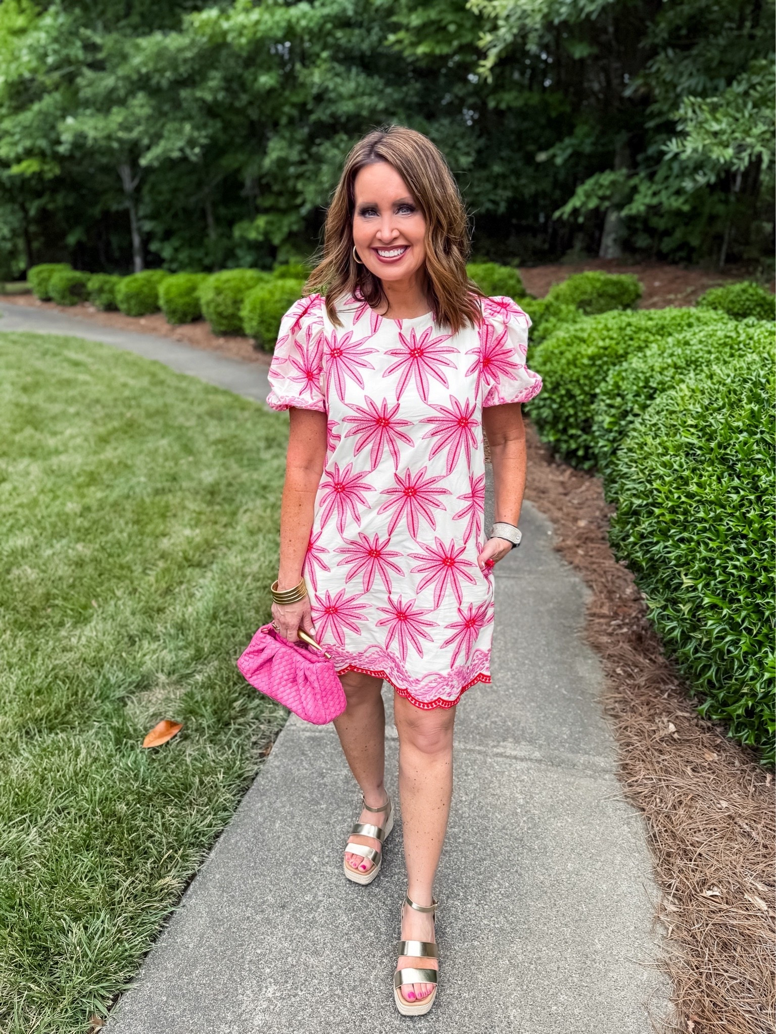 This dress is 10/10! Stunning details!
Runs generous, size down if in between.  I’m in a small & have some room.  

Use code LAURA15 through 7/3

#LTKootd #LTKOver40