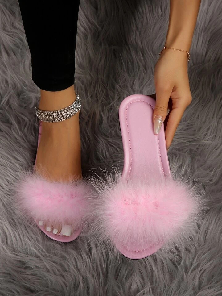 Women's Casual Home Slippers, Sandals, Furry Slippers | SHEIN
