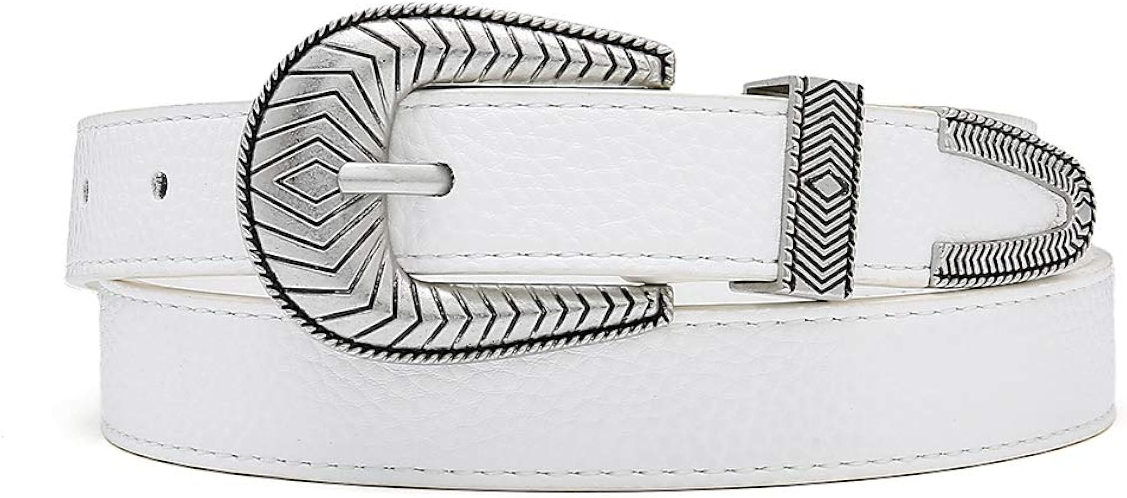 Women Vintage Belts Ladies Western Design Black Waist Belt for Jeans Pants Dress | Amazon (US)