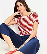 Striped Everyday Crew Tee | LOFT