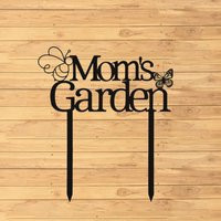 Custom Metal Garden Sign Bee Butterfly Art Stake Gardener Name Plaque Yard Lawn Decor Patio | Etsy (US)