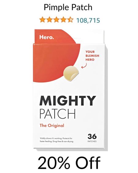 Amazon Prime Day 2 Deal: These amazing pimple patches are on sale for 20% off!

Amazon find, favorite finds, fav, deals, beauty pick, Mighty Patch

#primeday2022

#LTKsalealert #LTKbeauty #LTKunder50