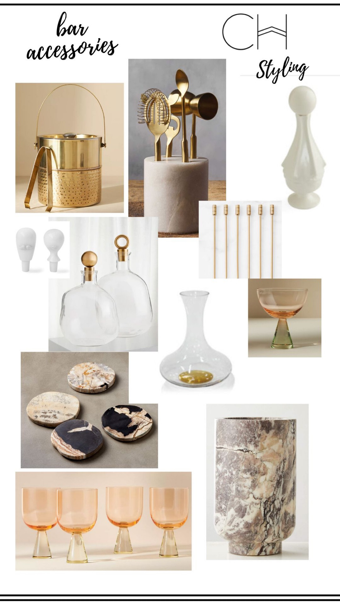 Bar styling accessories 

#LTKfindsunder50 #LTKhome #LTKfindsunder100