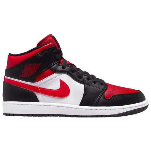 Jordan Mens Jordan AJ 1 Mid - Mens Basketball Shoes Black/Red/White Size 09.5 | Foot Locker (US)