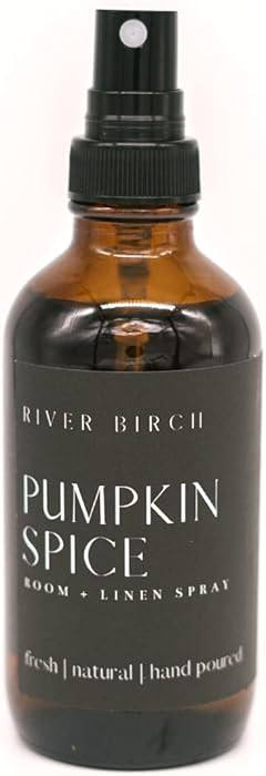 River Birch Pumpkin Spice Scented Linen and Room Spray | Home Fragrance | 4 oz Glass Amber Bottle... | Amazon (US)