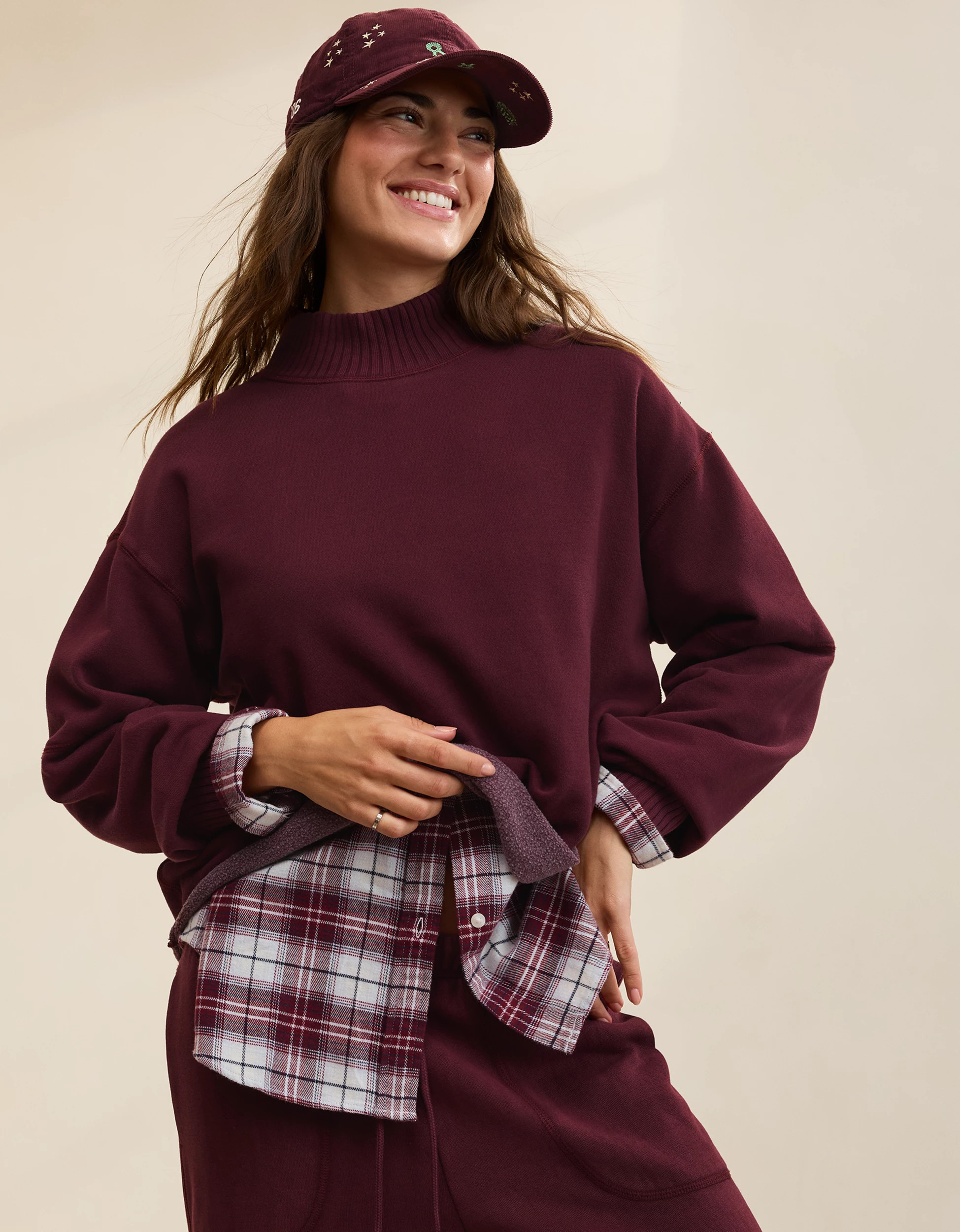 Aerie Layover Mockneck Sweatshirt | Aerie