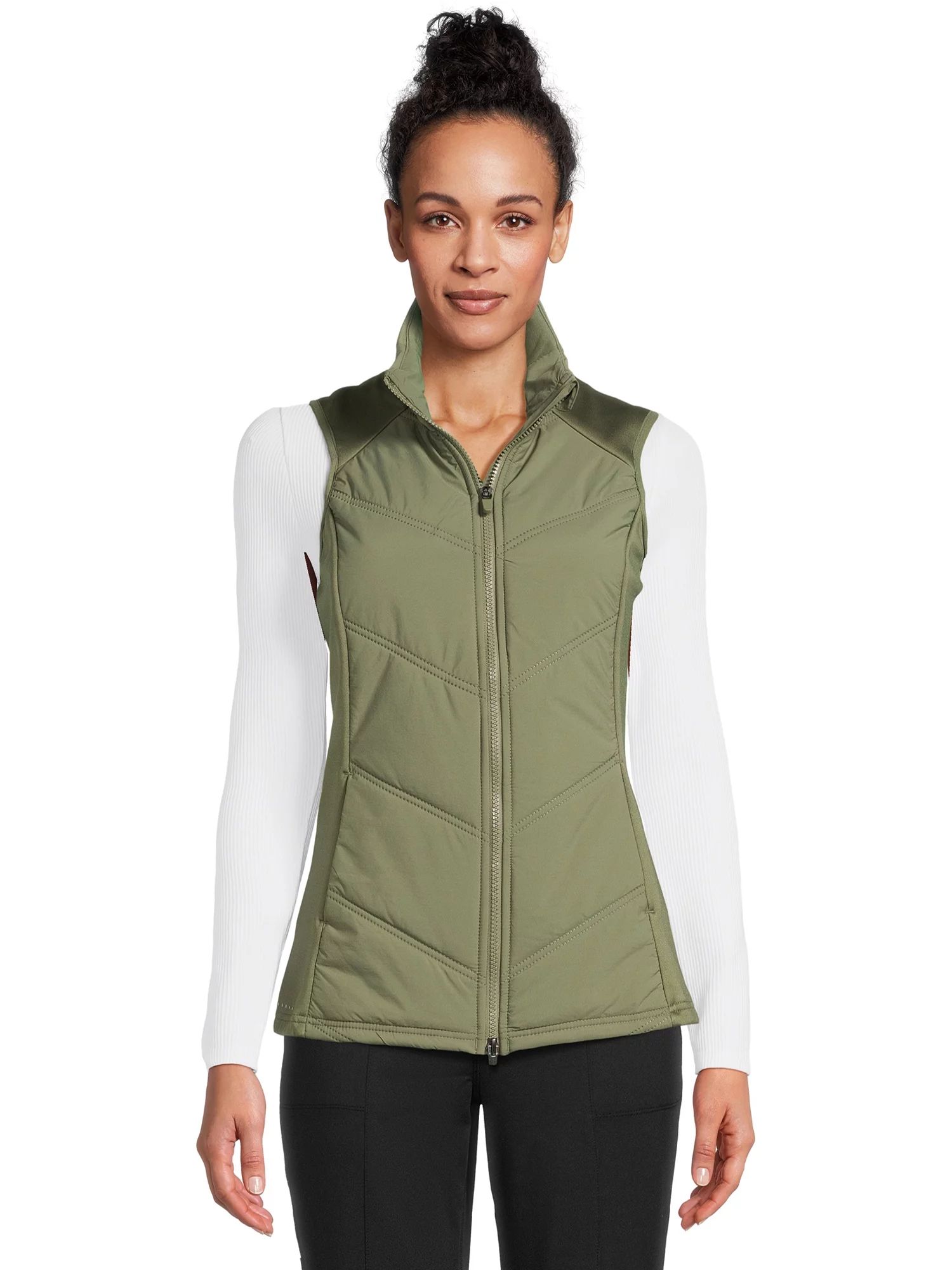 Avia Women’s Quilted Vest with Pockets, Sizes XS-3X | Walmart (US)