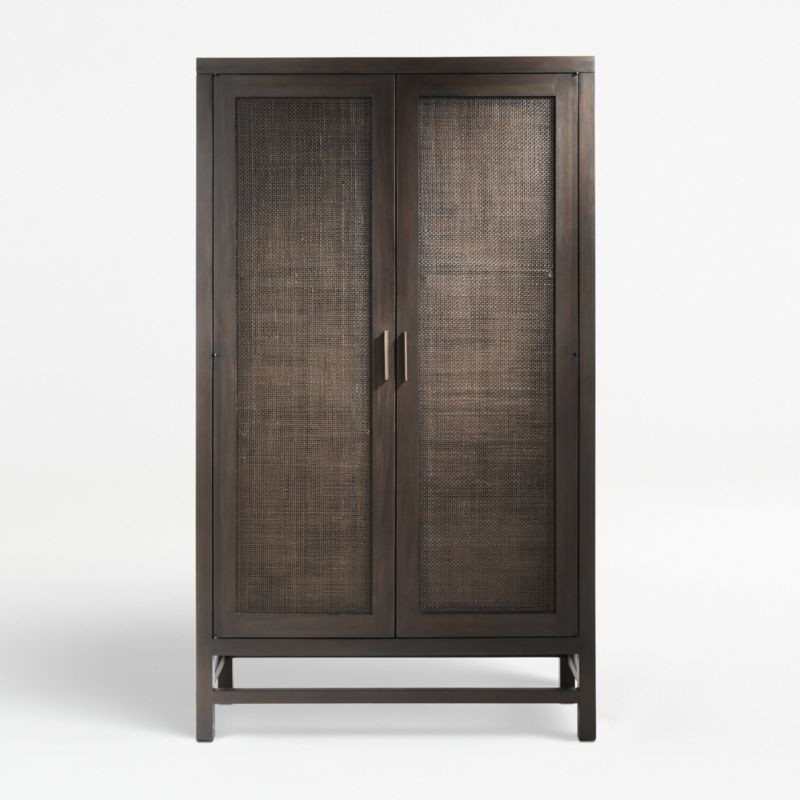 Blake Carbon 2 Door Cabinet + Reviews | Crate and Barrel | Crate & Barrel