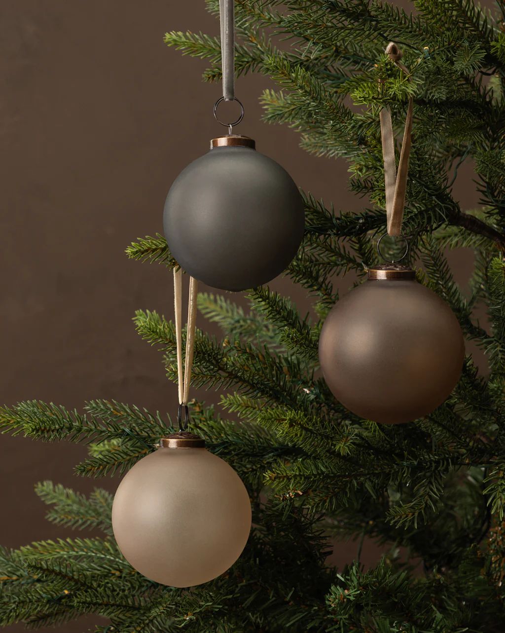 Noel Neutral Ornaments (Set of 3) | McGee & Co.