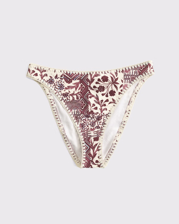 Women's Mid Rise High-Leg Moderate Bottom | Women's Swimwear | Abercrombie.com | Abercrombie & Fitch (US)