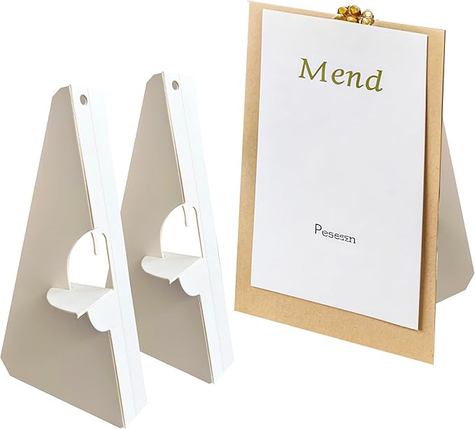 30 Pack 12 Inch Self Stick Cardboard Easel Backs, Premium Cardboard Easel Stand for Picture Frame... | Amazon (US)