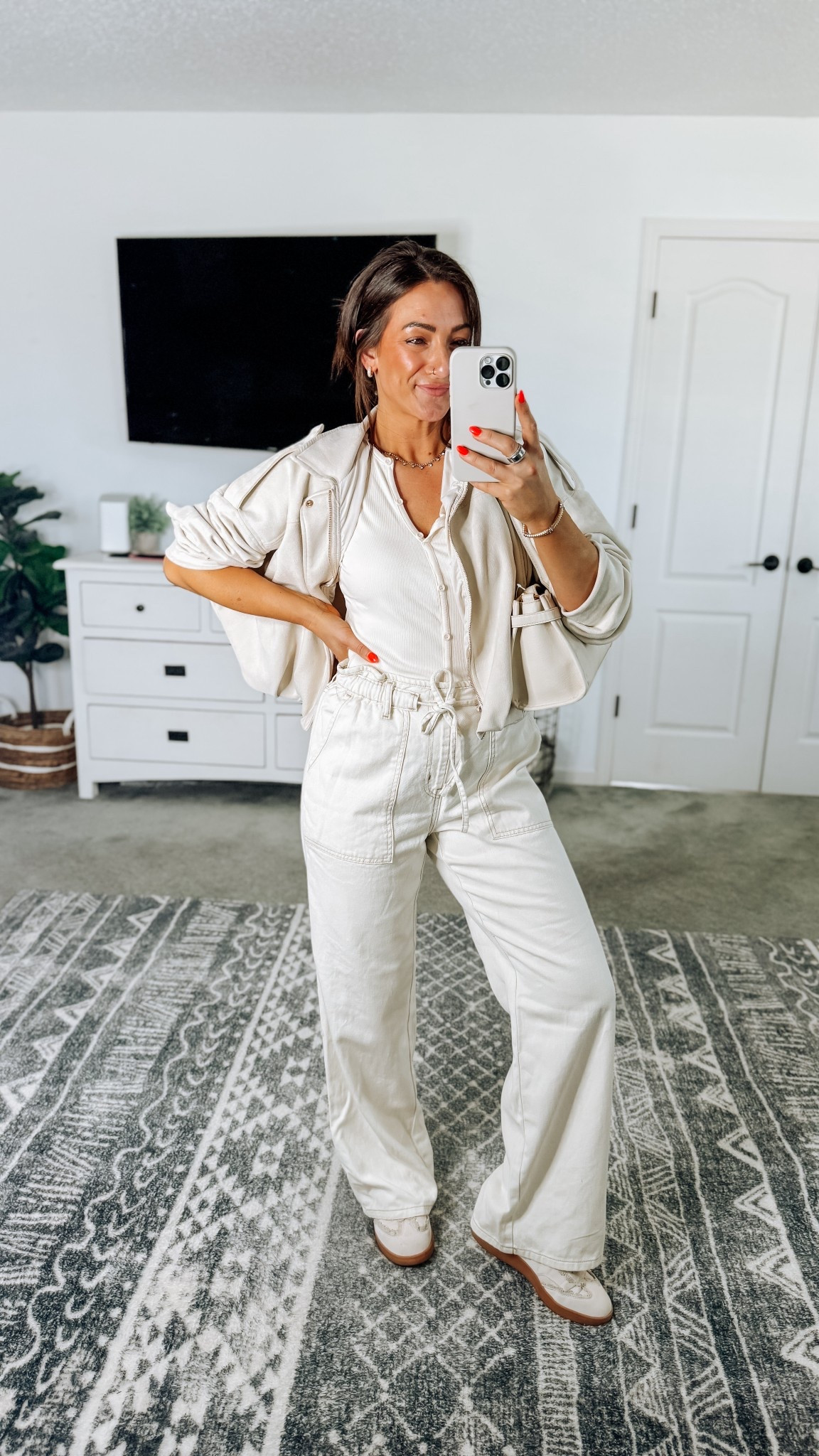 Spring outfit 👌 love each of these pieces so much! In my true size small in all 

#LTKPetite #LTKootd #LTKSeasonal