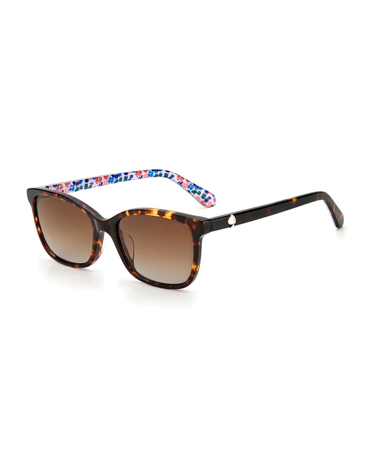 tabitha polarized rectangle acetate sunglasses | Neiman Marcus