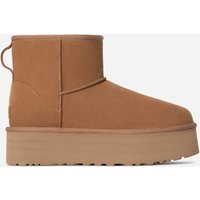 UGG® Classic Mini Platform Boot for Women in Brown, Size 7, Suede/Polyester/Wool | UGG NL
