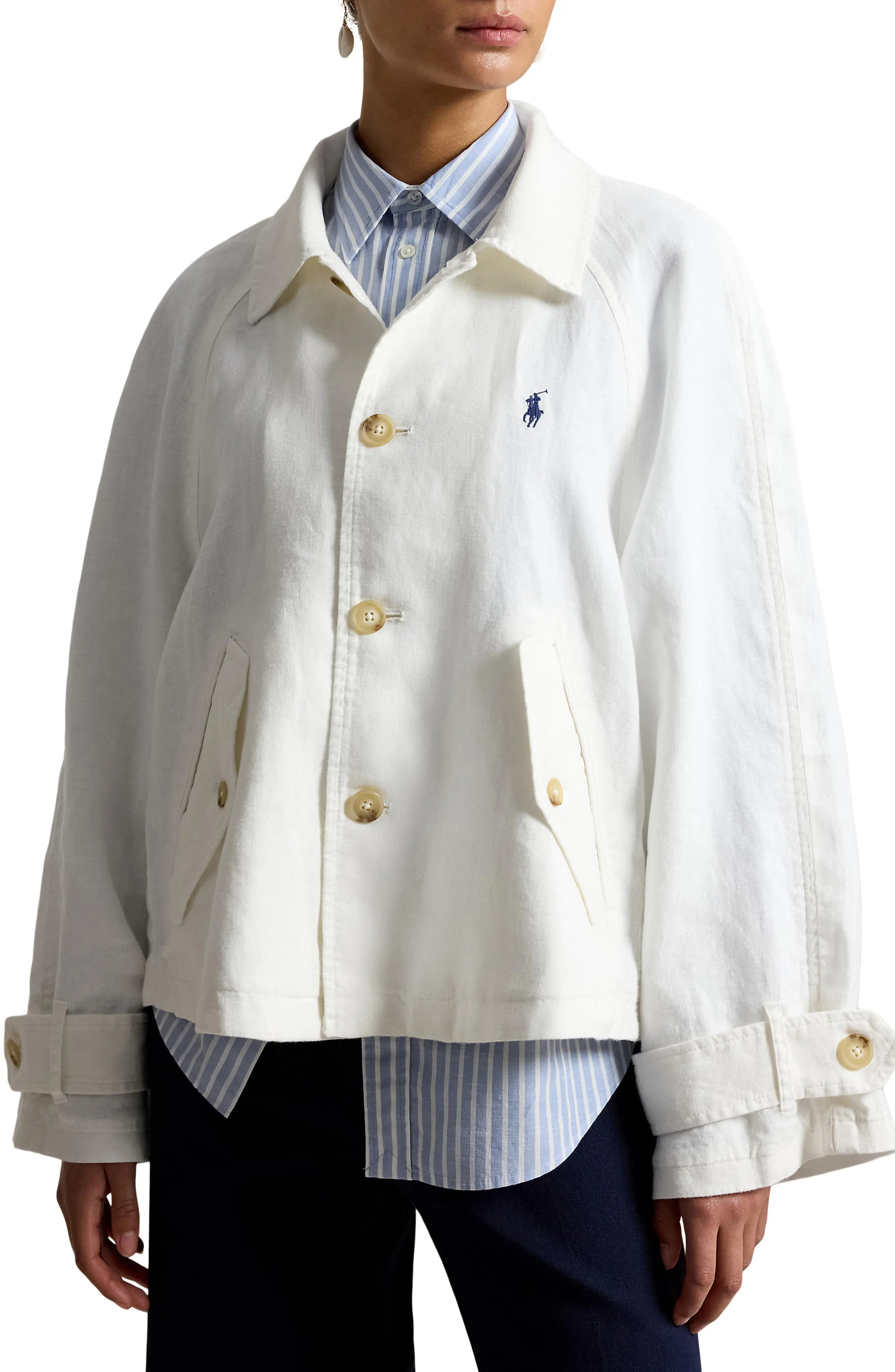 Polo Ralph Lauren Boxy Cotton Jacket (Women) | Nordstrom | Nordstrom