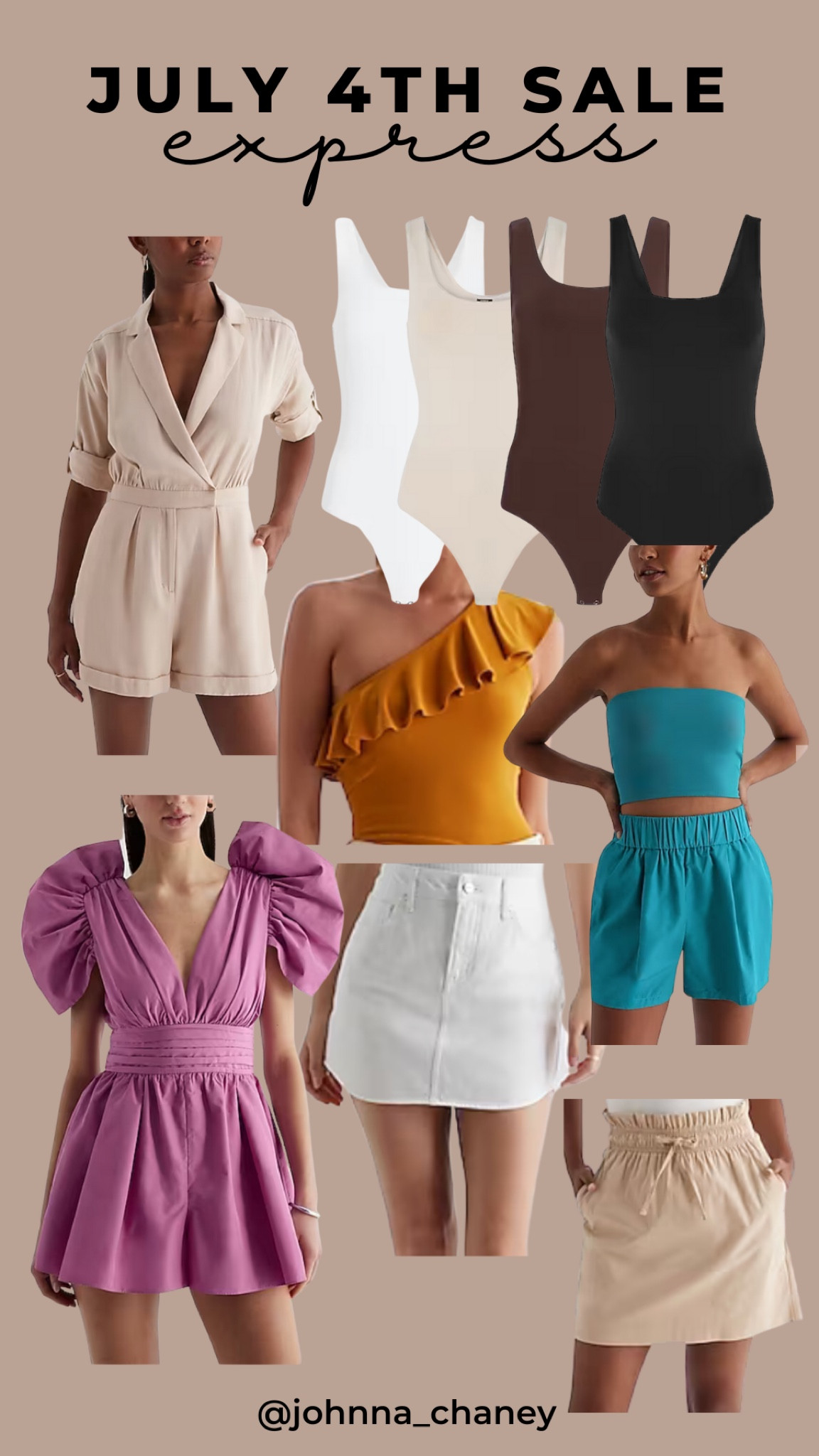 July 4th Sale - Express Romper Denim Skirts Two Piece Sets Blazer Basics Bodysuits Tank 

#LTKsalealert #LTKstyletip #LTKunder50