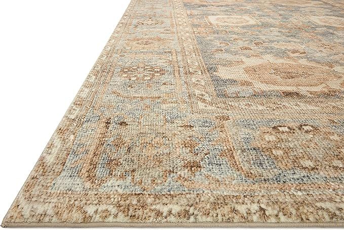 Loloi II Margot Collection MAT-03 Ocean/Spice 7'-6" x 9'-6" Area Rug feat. CloudPile | Amazon (US)