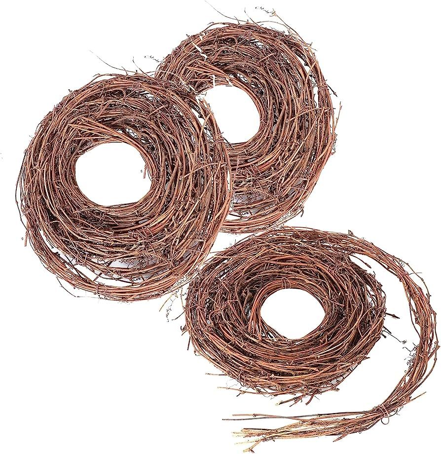 Kidlearn 3 Pack 15 Feet DIY Crafts Natural Grapevine Twig Vine Garland Wreaths for Wedding House ... | Amazon (US)