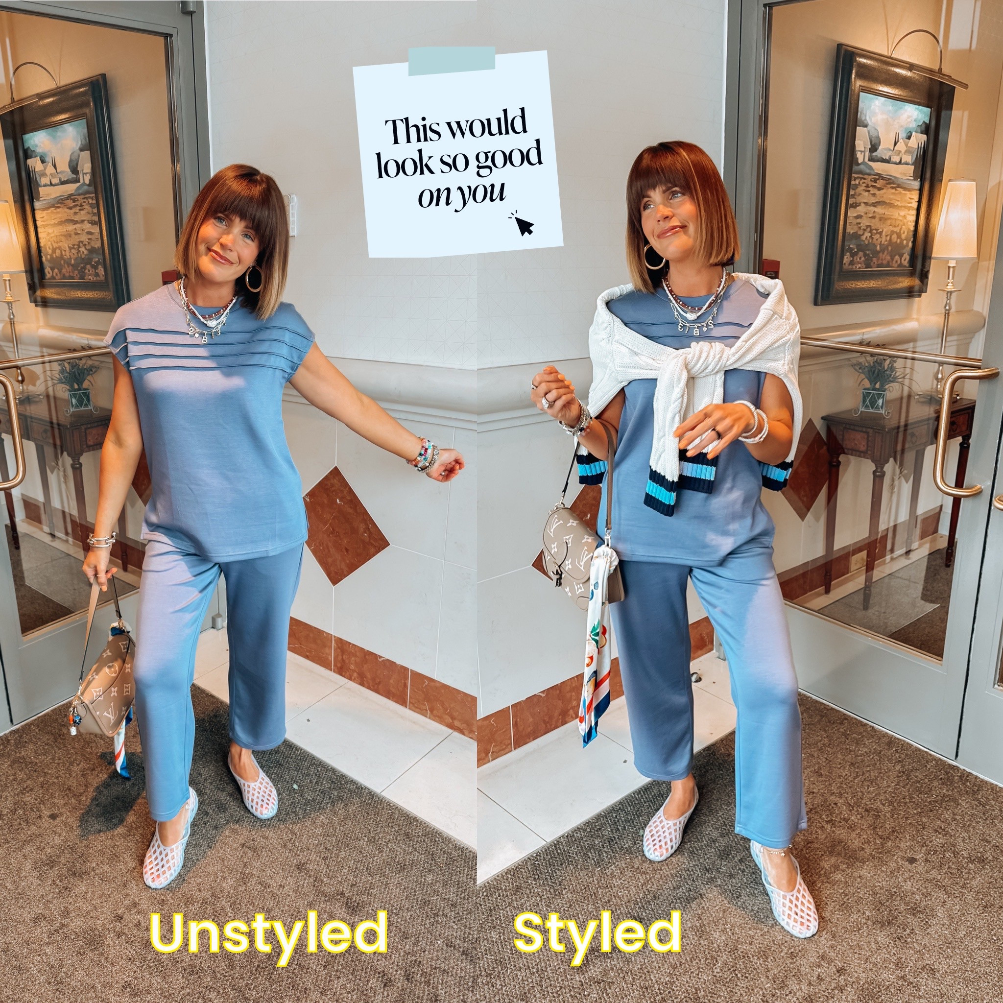 Love this set! I wore it today for a little shopping, dinner, and arcade fun!! So comfy!! I dressed it up a little with the sweater and jelly shoes!! 

Wearing my tts small 

Amazon 
Wiholl
Found it on Amazon 
Amazon finds 
Travel 
Airport outfit 
Airport style 
Travel outfit 
Amazon set 

#LTKTravel #LTKStyleTip #LTKSaleAlert