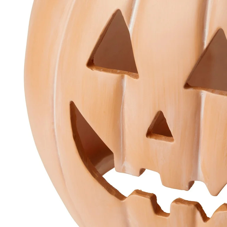 My Texas House 12-Inch-Tall Orange Resin Pumpkin | Walmart (US)