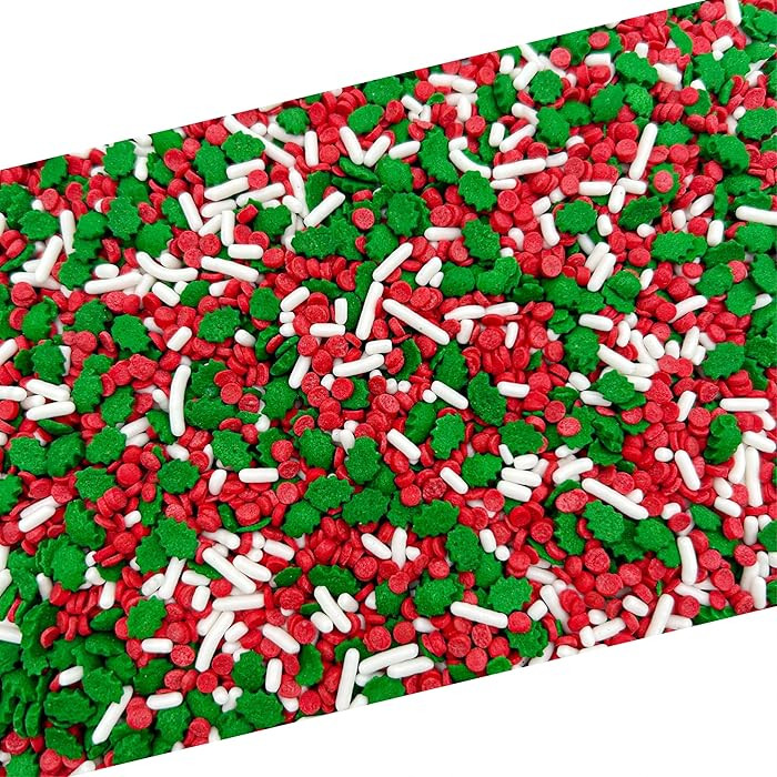 Christmas Sprinkles | 8 Oz Bag | Christmas Sprinkles for Baking | Holiday Baking Toppings for Coo... | Amazon (US)