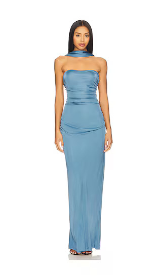 Elsie Gown in Blue | Revolve Clothing (Global)