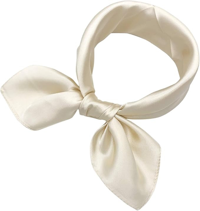 YOUR SMILE Silk Like Scarf Women’s Fashion Pattern Large Square Satin Headscarf Headdress 24''x... | Amazon (US)