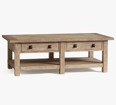 Benchwright 54&quot; Rectangular Coffee Table | Pottery Barn (US)