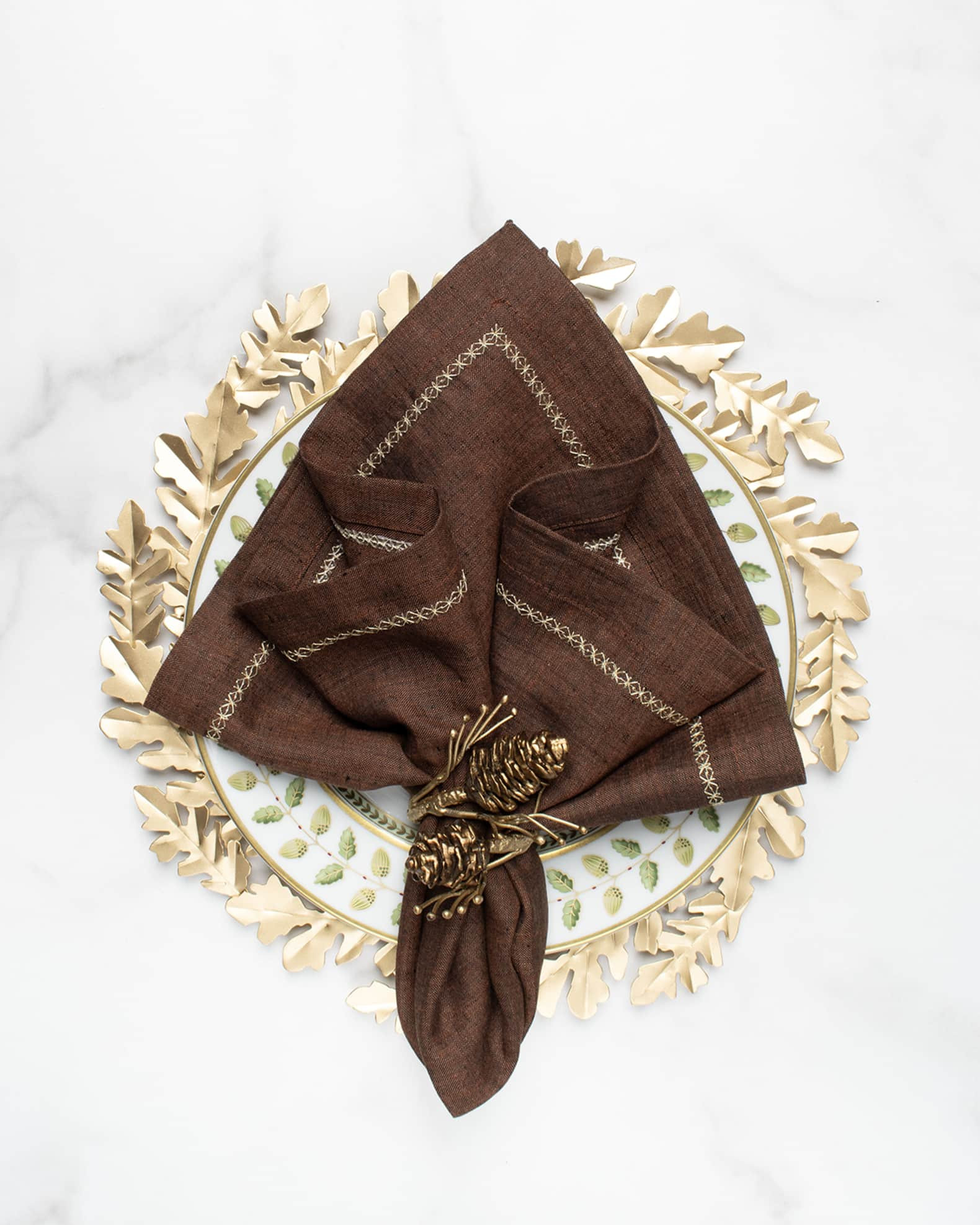 Gilded Pine Napkin Ring | Neiman Marcus