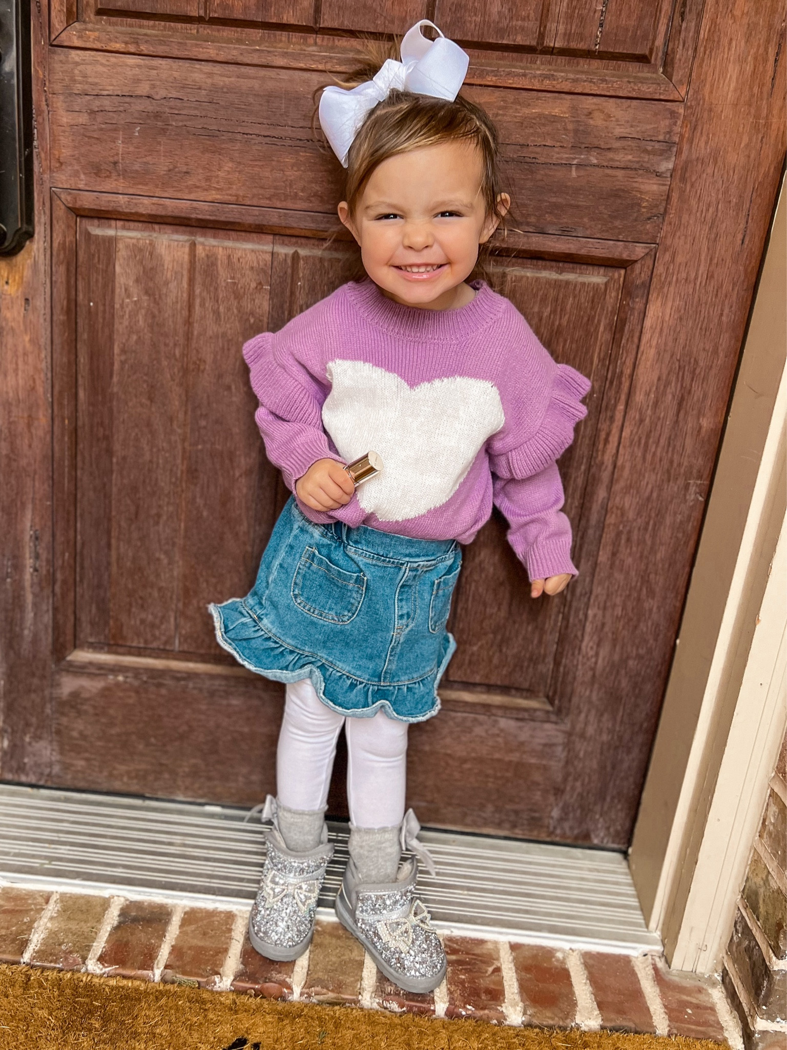 Valentine’s Day outfit 
Heart 
Girls 
Shein 

#LTKkids #LTKbaby #LTKSeasonal