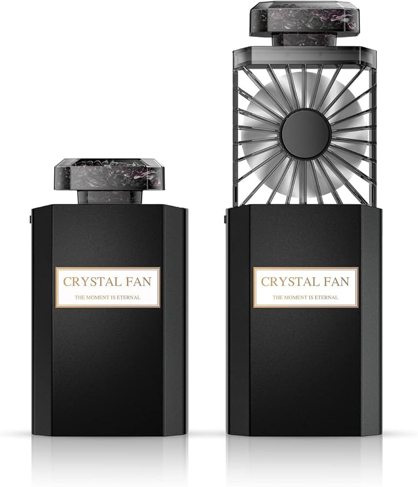 LIGHTDESIRE Handheld Fan with Crystal Stones, Mini Personal Fan Quiet Retractable, Cooling Portab... | Amazon (US)
