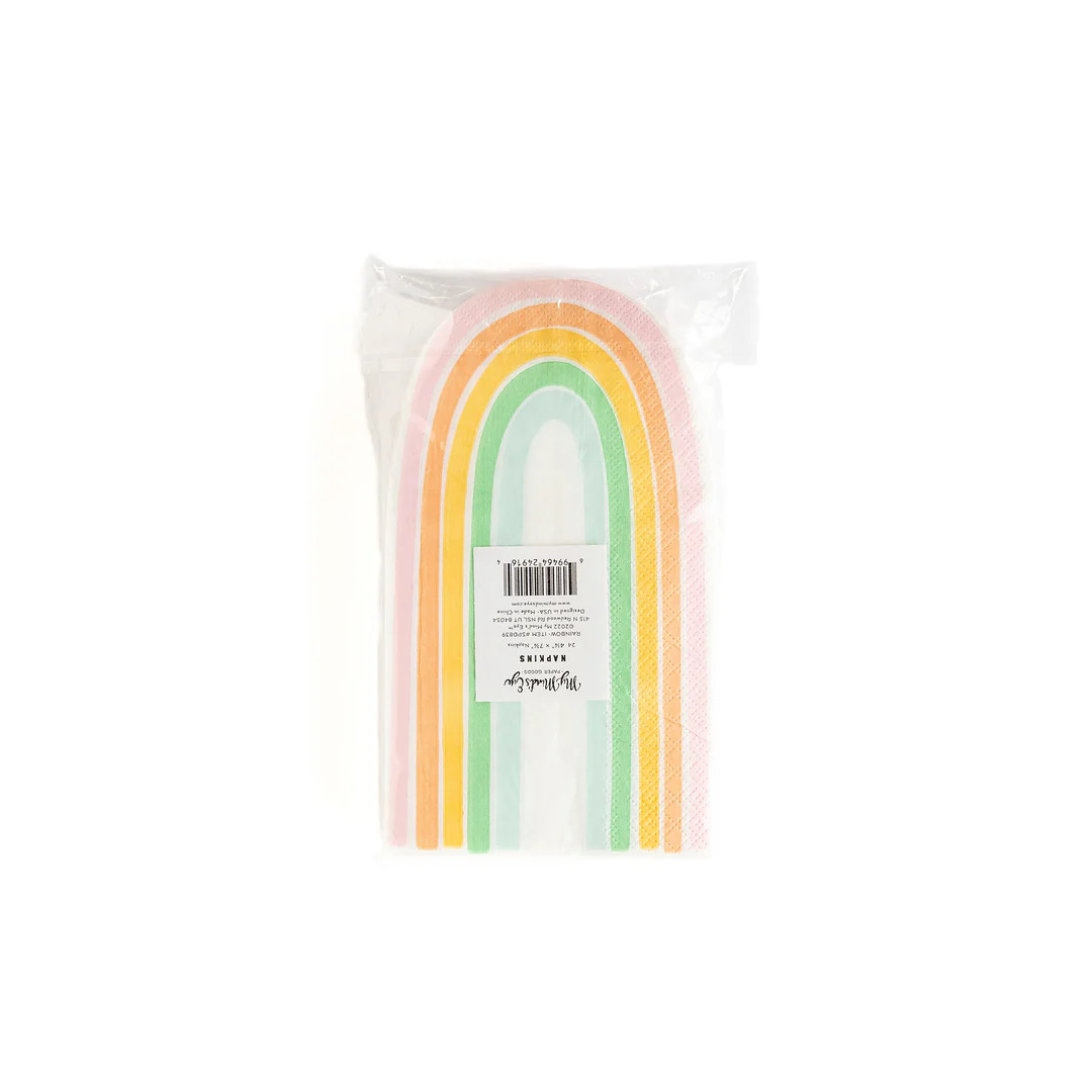 Pastel Rainbow Napkin | My Mind's Eye