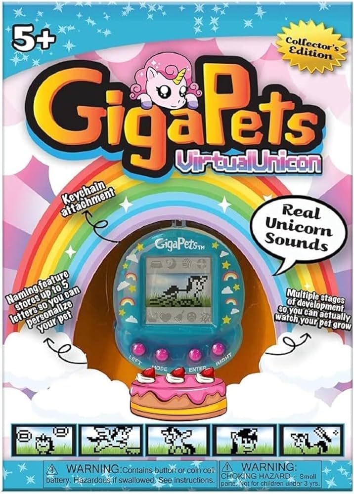 Giga Pets Angelic Unicorn Digital Pet Interactive Toy, Upgraded Collector’s Edition, Play Games... | Amazon (US)
