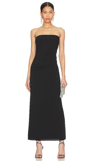 Myla Strapless Midi Dress | Black Wedding Guest Dress | Black Maxi Dress | Winter Dress Outfit | Revolve Clothing (Global)