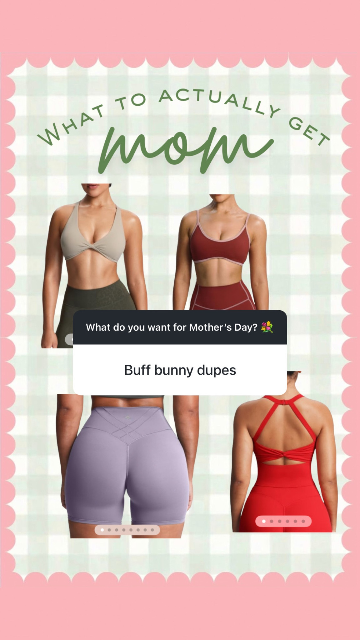 Moms want cute activewear without the activewear prices 💅 these Buff Bunny inspired finds are way too good not to share.

#ActivewearFinds #BuffBunnyDupes #AmazonFashion #GymStyle #LTKFitness #WorkoutWear #MomStyle #Athleisure #FitnessFashion #LTKActive

#LTKMothersDay