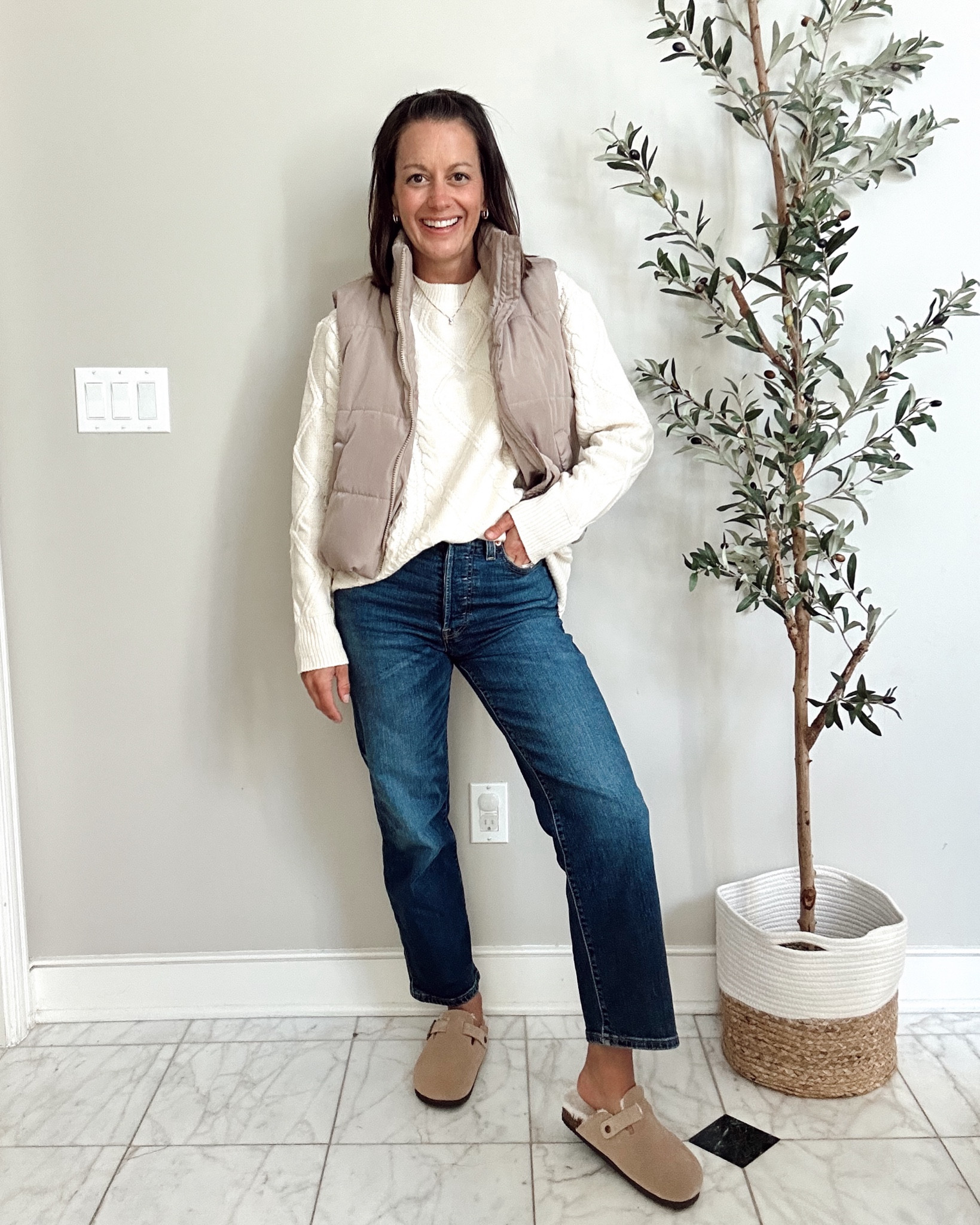 Casual fall or winter outfit idea with this cable knit sweater, puffer vest and jeans.



#LTKStyleTip #LTKFindsUnder50 #LTKSeasonal