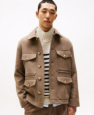 Tommy Hilfiger Men's Wool Blend Four-Pocket Jacket  - Macy's | Macy's