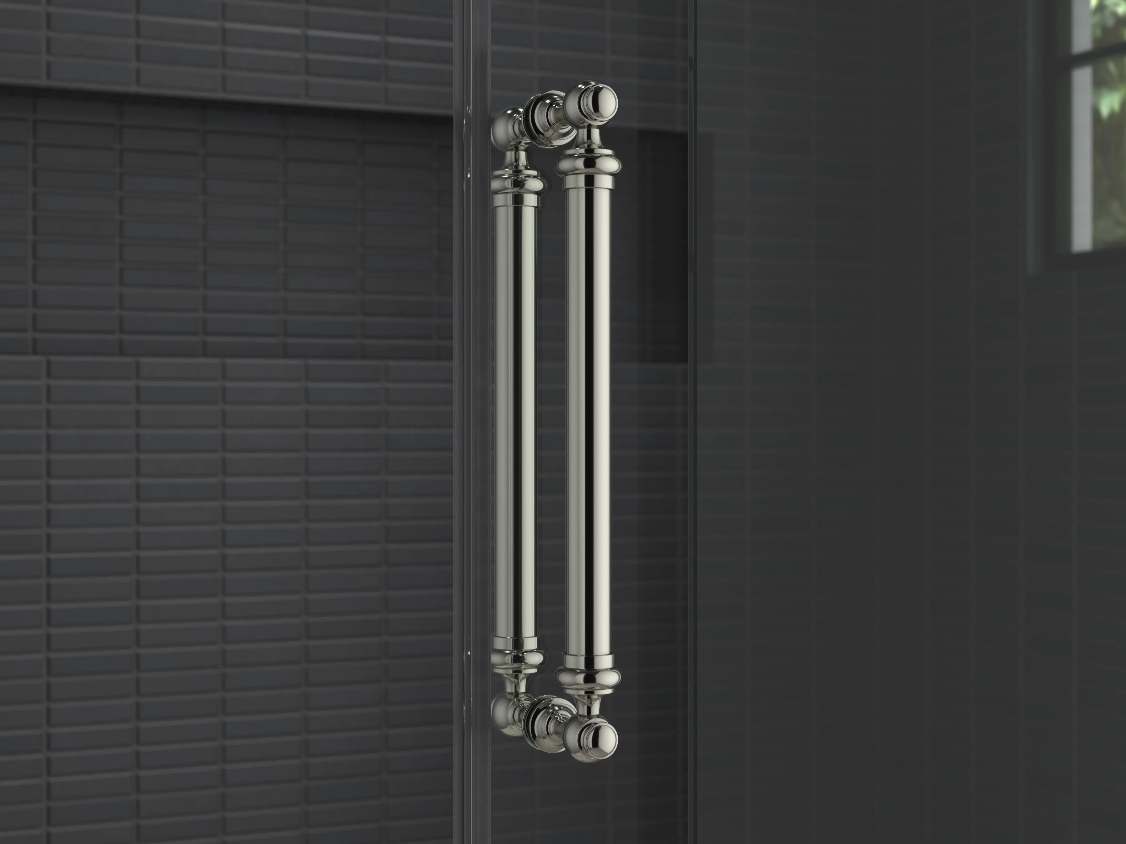 Artifacts 16-7/16 In. Back-To-Back Shower Door Handles | Wayfair North America