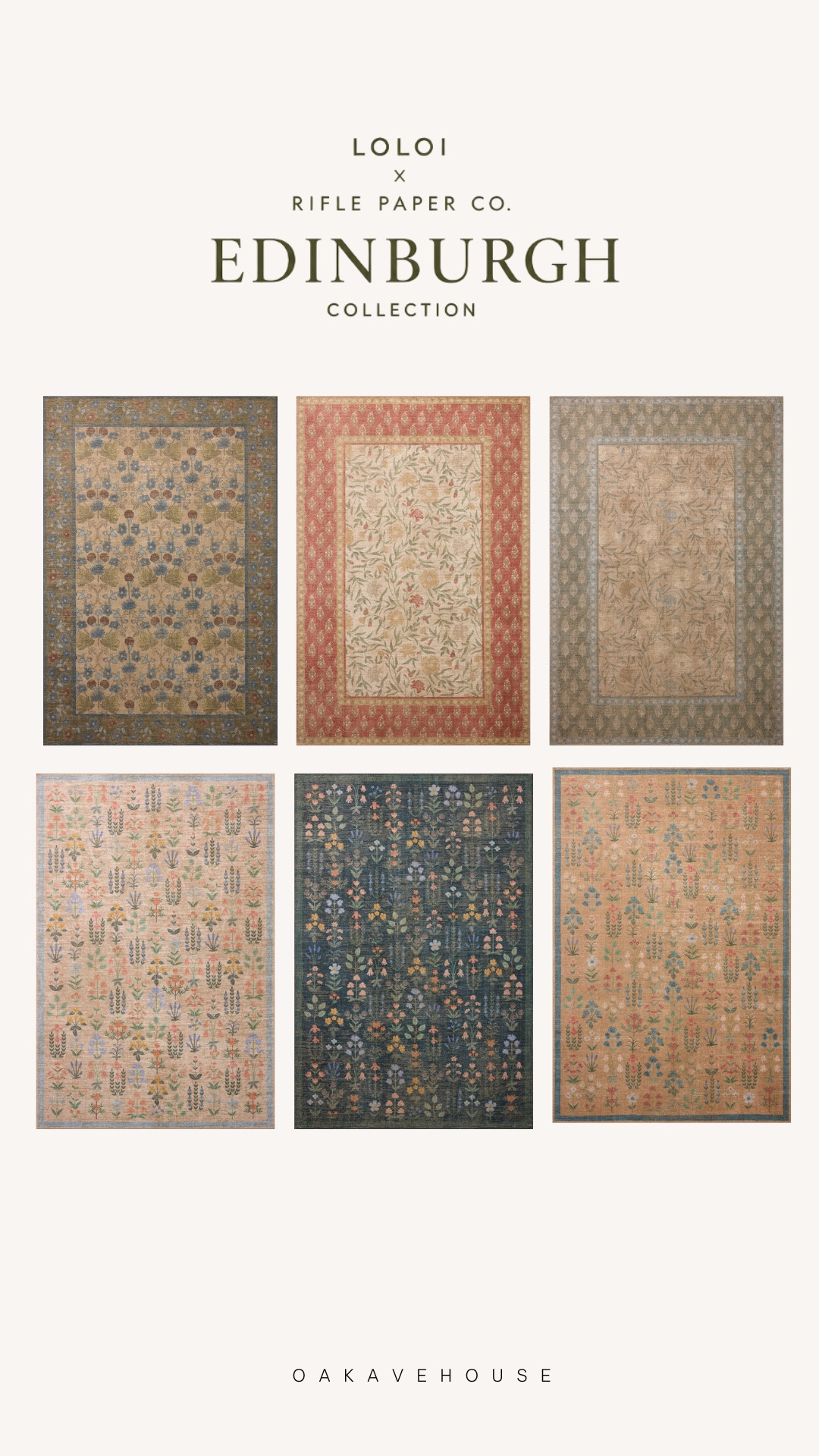 Rifle Paper Co x Loloi Edinburgh rug collection launched today 

 #LTKSeasonal #LTKU #LTKHome