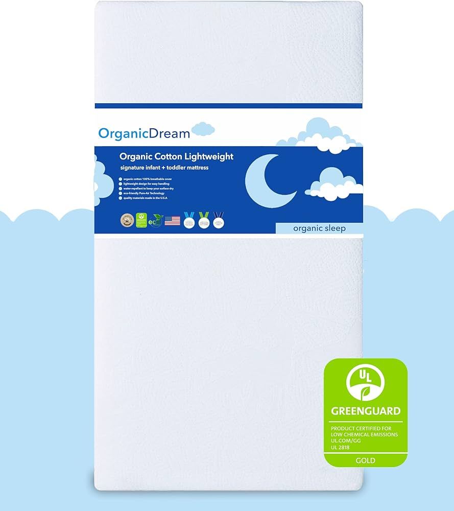 Organic Dream Crib and Toddler Mattress - 100% Breathable Proven to Reduce Suffocation Risk, 100%... | Amazon (US)