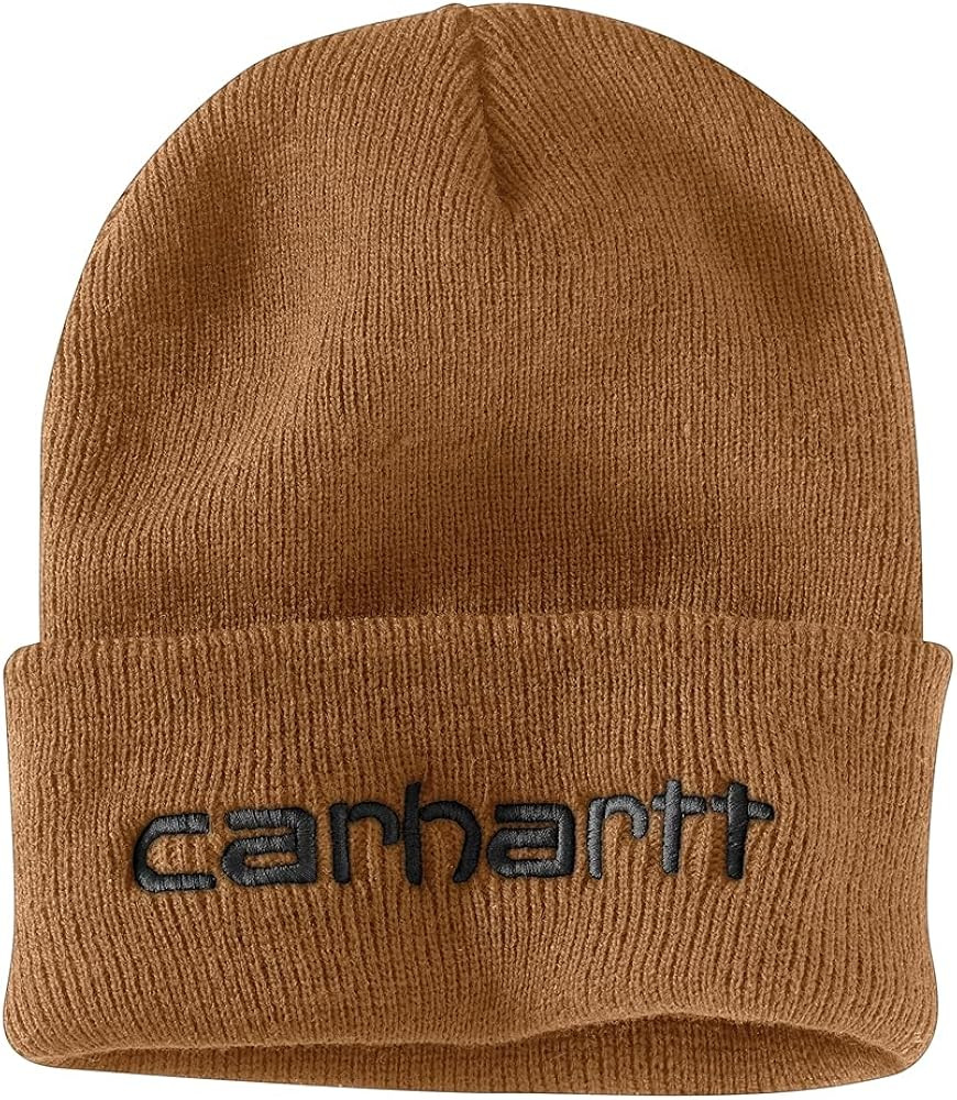 Carhartt Men's Knit Insulated Logo Graphic Cuffed Beanie | Amazon (US)