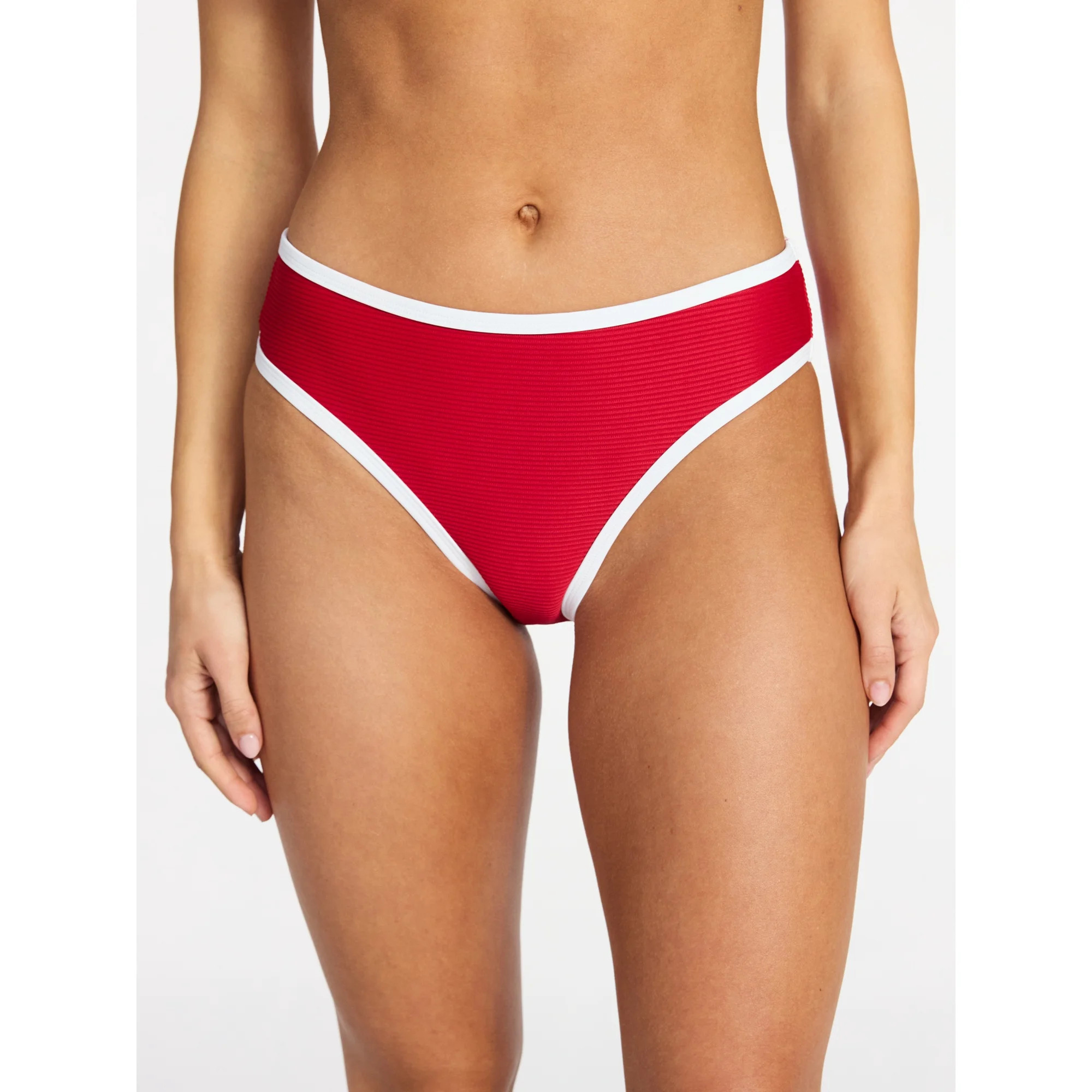 Time and Tru Women's and Women's Plus Size Go Time Mid Rise Bikini Bottoms, Sizes XS-3X | Walmart (US)