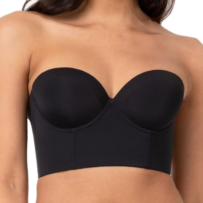 LIVELY Low Back Strapless Bras for Women | Flexible Underwire Bra with Bustier-Like Front | Nylon... | Amazon (US)